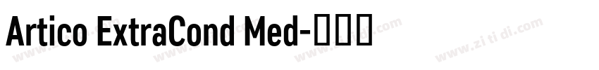 Artico ExtraCond Med字体转换